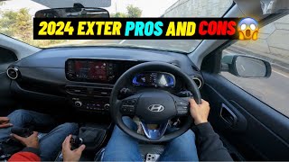 New 2024 Exter Pros and Cons 🥵 Hyundai Exter Phase 2 Drive [upl. by Akinoj248]