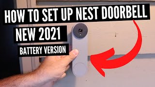 How To Set Up Nest Doorbell Battery Powered [upl. by Nanine]