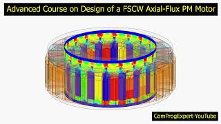 axialfluxmotor Axial flux motor animations [upl. by Attener]