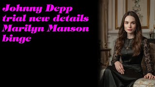 Johnny Depp trial new details Marilyn Manson binge [upl. by Fulbert34]