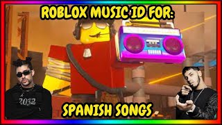 ROBLOX MUSIC IDCODE FOR SPANISH SONGS  JANUARY 2024  WORKING  código de música roblox [upl. by Presber]