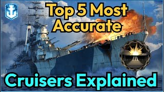 Top 5 Insanely Accurate T10 Heavy Cruisers Explained  World of Warships [upl. by Gwendolin]