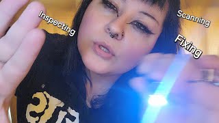 ASMR  fast amp aggressive inspecting scanning fixing you 🤕 [upl. by Llenrrad]