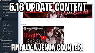 NEW JENUA COUNTER  515 Patch Notes Epic Seven [upl. by Skoorb]