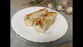 Crepes ai funghi e besciamella gustose e morbide [upl. by Auqinahs]