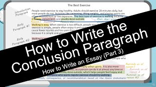 How to Write an Essay Conclusion Paragraph with Worksheet [upl. by Lrub]