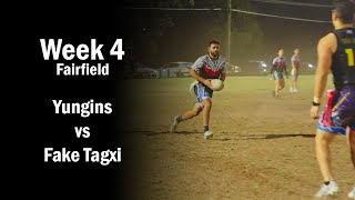 Yungins vs Fake Tagxi  Div 1 Fairfield Oztag Comp  Week 4 ft Ricky micd up [upl. by Ahsenom]