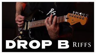 Heavy NuMetal Stratocaster Riffs in Drop B Tuning [upl. by Alig]