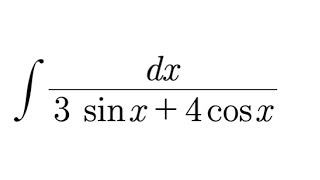 How do I integrate 1 3sinx  4cosx dx [upl. by Novelc]