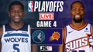 Minnesota Timberwolves vs Phoenix Suns Game 4  NBA Playoffs Live Scoreboard [upl. by Randal]