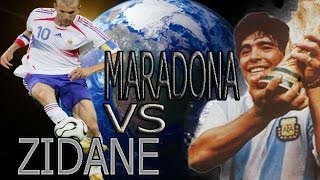 Maradona vs Zidane Full HD 1080p By MESSIZIPI [upl. by Lennox586]