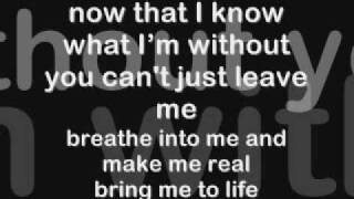 Evanescence Bring Me To Life Lyrics [upl. by Riti395]