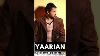 Yaariyan  Amrinder Gill  Trending Punjabi Song statusvideo whatsappstatusvideo punjabirap [upl. by Poland]