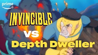 Invincible VS Depth Dweller  Invincible  Prime Video [upl. by Anivla]