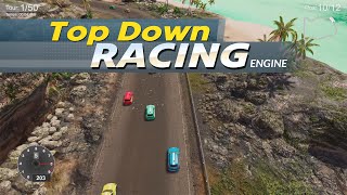 Top Down Car Racing Engine  Trailer Unity 3D Asset [upl. by Ditmore]