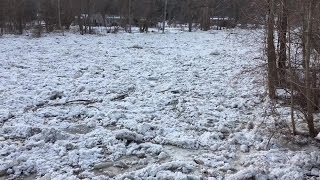 Chagrin River flooding from ice [upl. by Irved988]