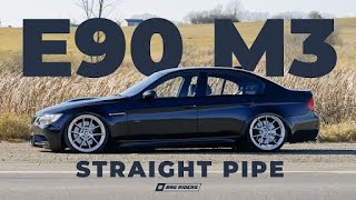 BMW E90 M3 STRAIGHT PIPE  S65 V8  Bag Riders [upl. by Calderon]