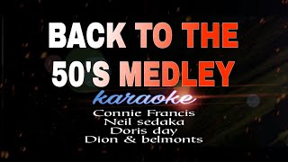 BACK TO THE 50S MEDLEY Karaoke [upl. by Atinahc]