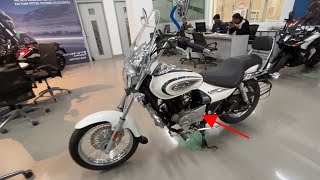 Check Out The New 2024 Model Bajaj Avenger 220 Cruise E20 Variant Moon White Detailed Review🔥 [upl. by Airtemad153]