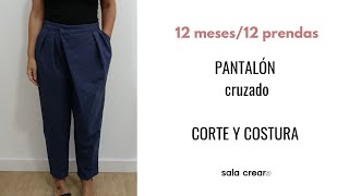 RETO Pantalón con pinzas bolsillo y cruce COSTURA [upl. by Iraam279]