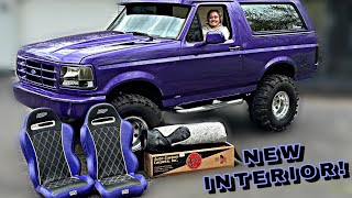 PURPLE BRONCO gets an INTERIOR MAKEOVER HUGE TRANSFORMATION [upl. by Nediarb180]