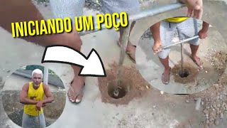 COMO FAZER UM POÇO ARTESIANO MANUAL [upl. by Nnylf]