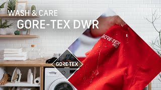 How to restore the GORETEX DWR durable water repellency  Wash amp Care [upl. by Waring971]