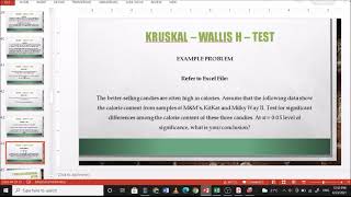 Kruskal Wallis H Test using PSPP [upl. by Okin]