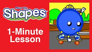 1Minute Lesson  Meet the Shapes  Preschool Prep Company [upl. by Teak609]