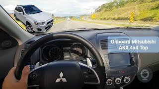 Onboard  Mitsubishi ASX 4x4 Top A versão mais completa do melhor custo benefício em SUV até 100mil [upl. by Einoj606]