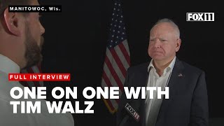 One on one interview with Tim Walz in Wisconsin [upl. by Hospers]