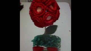 Bola de flores em eva para decoraçãocentro de mesa fácil e prático [upl. by Yelhak374]