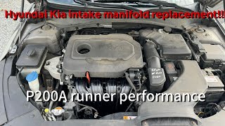 20152020 Hyundai and Kia intake manifold replacement P200A [upl. by Dru]