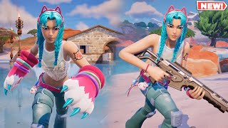 Fortnite FREE KATALINA Skin GAMEPLAY 🐱 IOS Return Outfit [upl. by Frierson343]