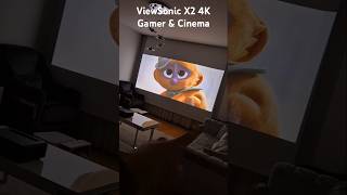 ViewSonic X4 4K LED Gamer Projector review gamer gaming tips tutorial shorts shortsvideo [upl. by Wurster713]