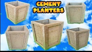 156  how to make cement planters  cement ka gamla kaise banaye [upl. by Dirrej697]