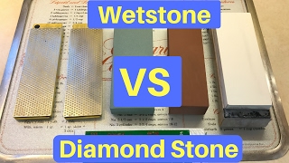 Diamond Stone VS Wetstone quotUNDER THE MICROSCOPEquot [upl. by Osithe]