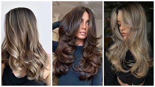 Beautiful layer cut hair styles  Haircut ideas for long straight hair  Long hair layer ideas [upl. by Jamal]