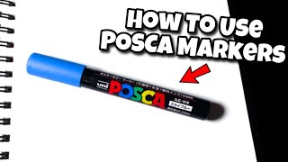 How To Draw amp Color Using Posca Markers shorts [upl. by Yoj]