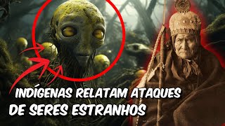 Indígenas no Peru estão sendo atacados por seres PRATEADOS estranhos GIGANTES E DE OLHOS AMARELOS [upl. by Orlan]