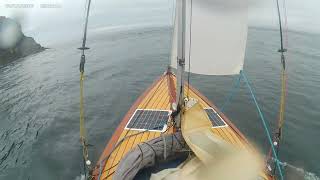 Day 34 Cruising dinghy through Little sound past Skomer Island [upl. by Hobie]