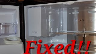 Samsung refrigerator ice maker freezing up issue finally FIXED [upl. by Bonney]