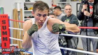 Golovkin vs Wade Full Video Gennady Golovkin Complete Media Workout Video [upl. by Lally]