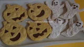 Biscotti fantasmini e zucchericetta semplice per Halloween [upl. by Nahsrad]