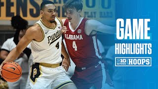 Alabama at Purdue  Highlights  Big Ten Mens Basketball  11152024 [upl. by Joellen896]