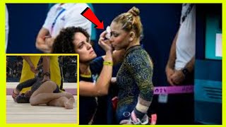 Brazilian Gymnast Flavia Saraiva Competes With Black Eye After Fall flavia saraiva eye [upl. by Odraude]