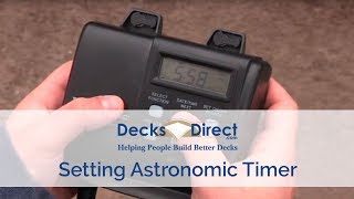 Setting Astronomic Timer [upl. by Herald]