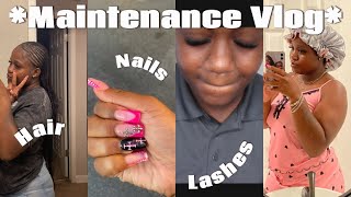 23rd BIRTHDAY MAINTENANCE VLOG PREP FOR VACATION hair nails lashes packingmore [upl. by Adhamh94]