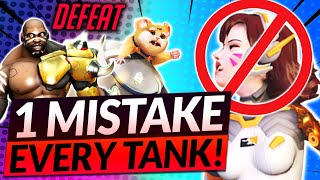 1 WORST MISTAKE for EVERY TANK HERO Tips to Improve Fast  Overwatch 2 Guide [upl. by Alexandros]