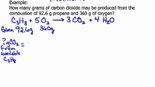 Limiting Reactant grams Method A [upl. by Benioff693]